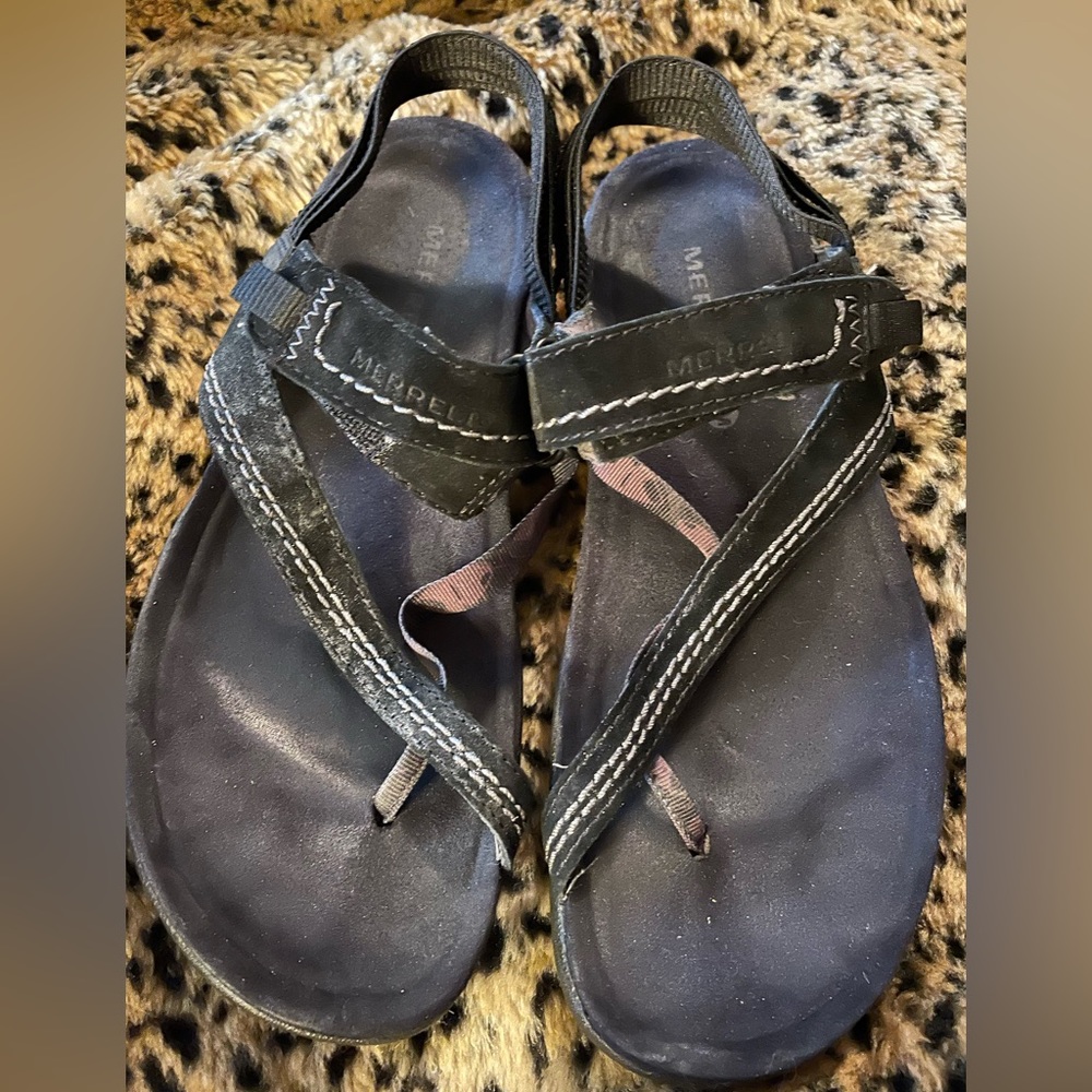 Merrell Sandals Adjustable Black - image 1